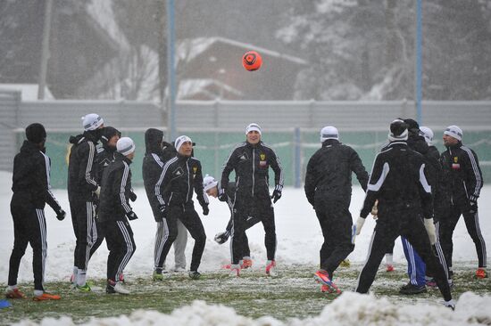 Football. FC Anzhi holds training session