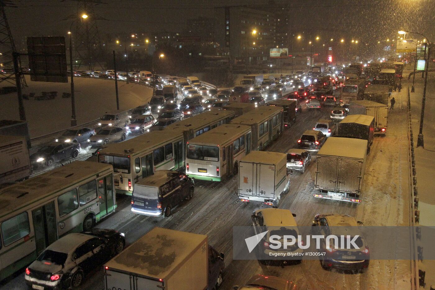 Traffic jams in Moscow