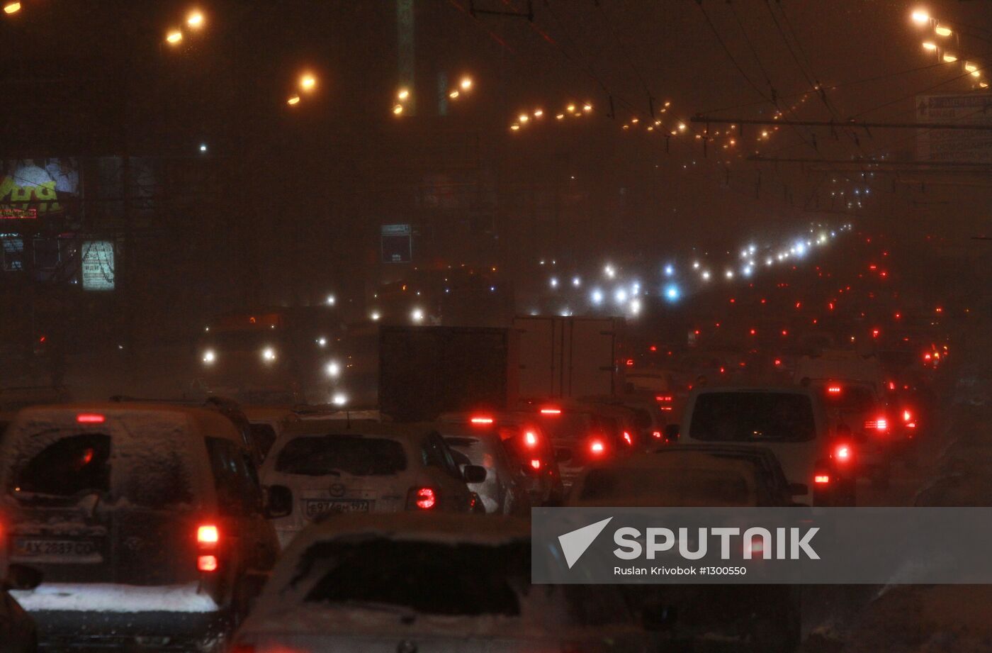 Traffic jams in Moscow