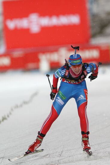 Biathlon. First stage of World Cup. Women's Individual