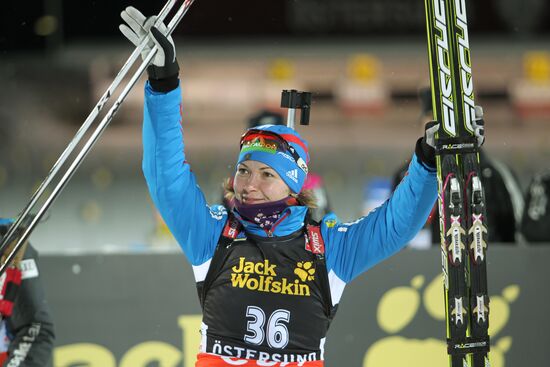 Biathlon. First stage of World Cup. Women's Individual