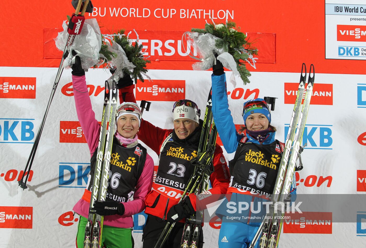 Biathlon. First stage of World Cup. Women's Individual