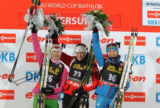 Biathlon. First stage of World Cup. Women's Individual