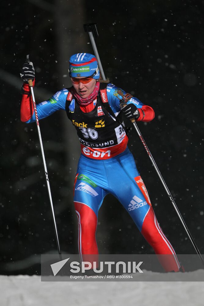 Biathlon. First stage of World Cup. Women's Individual
