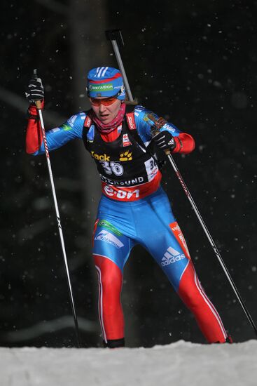 Biathlon. First stage of World Cup. Women's Individual