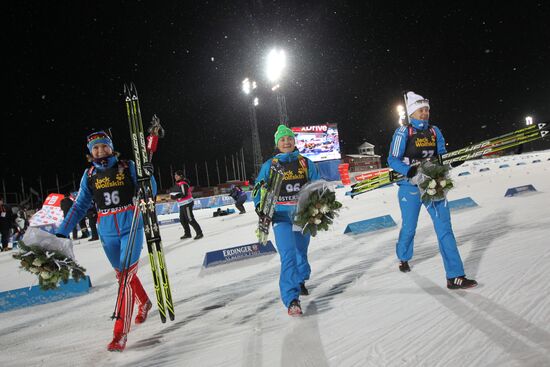 Biathlon. First stage of World Cup Women's Individual