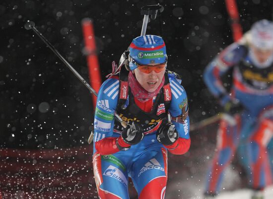 Biathlon. First stage of World Cup. Women's Individual