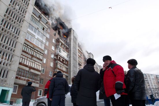 Gas explosion in residential building, Tomsk