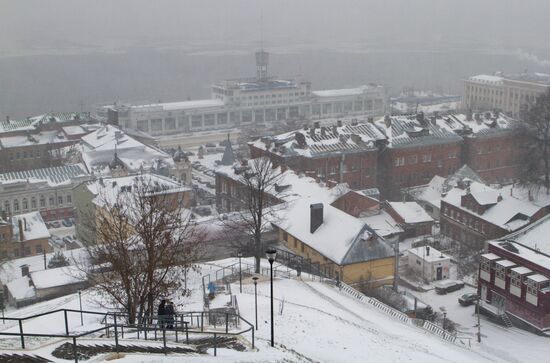 Snow storm in Nizhny Novgorod