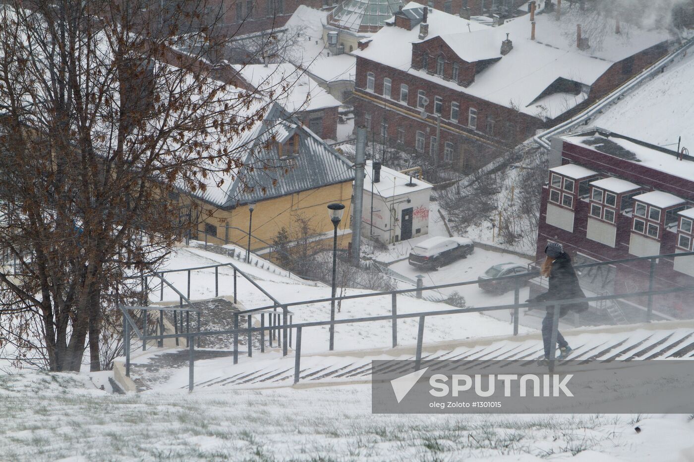 Snow storm in Nizhny Novgorod