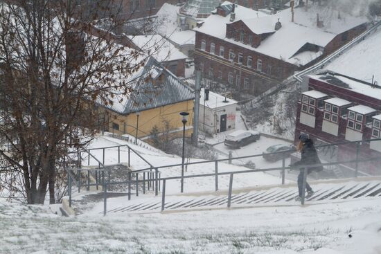 Snow storm in Nizhny Novgorod