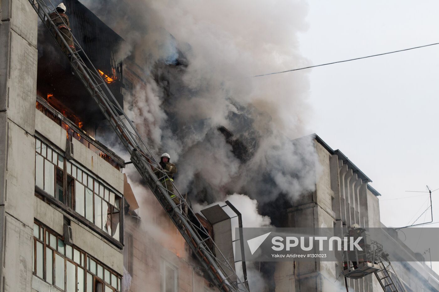 Gas explosion in residential building, Tomsk
