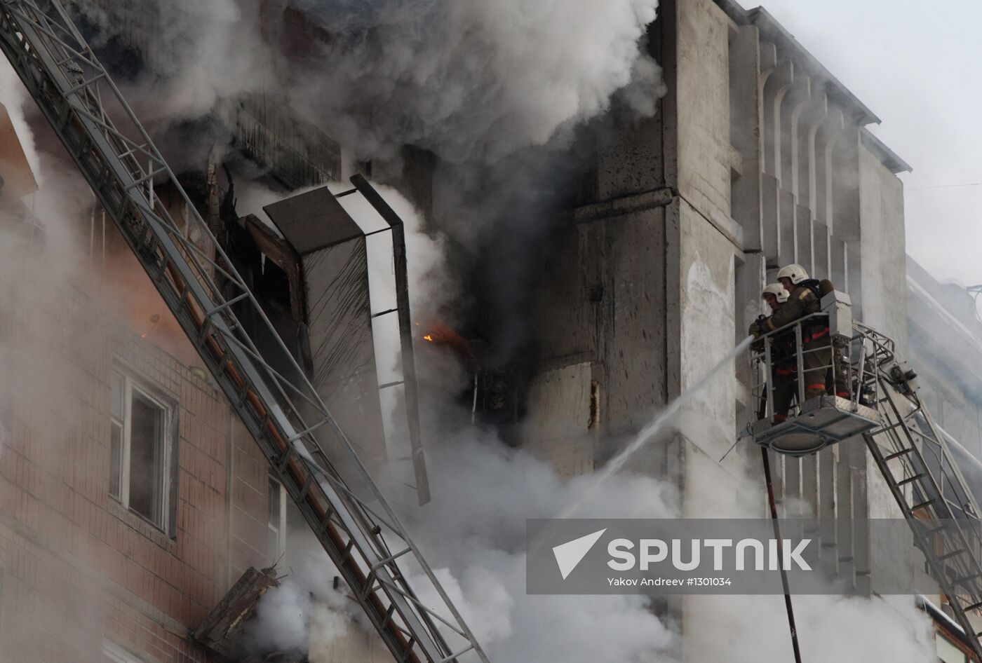 Gas explosion in residential building, Tomsk