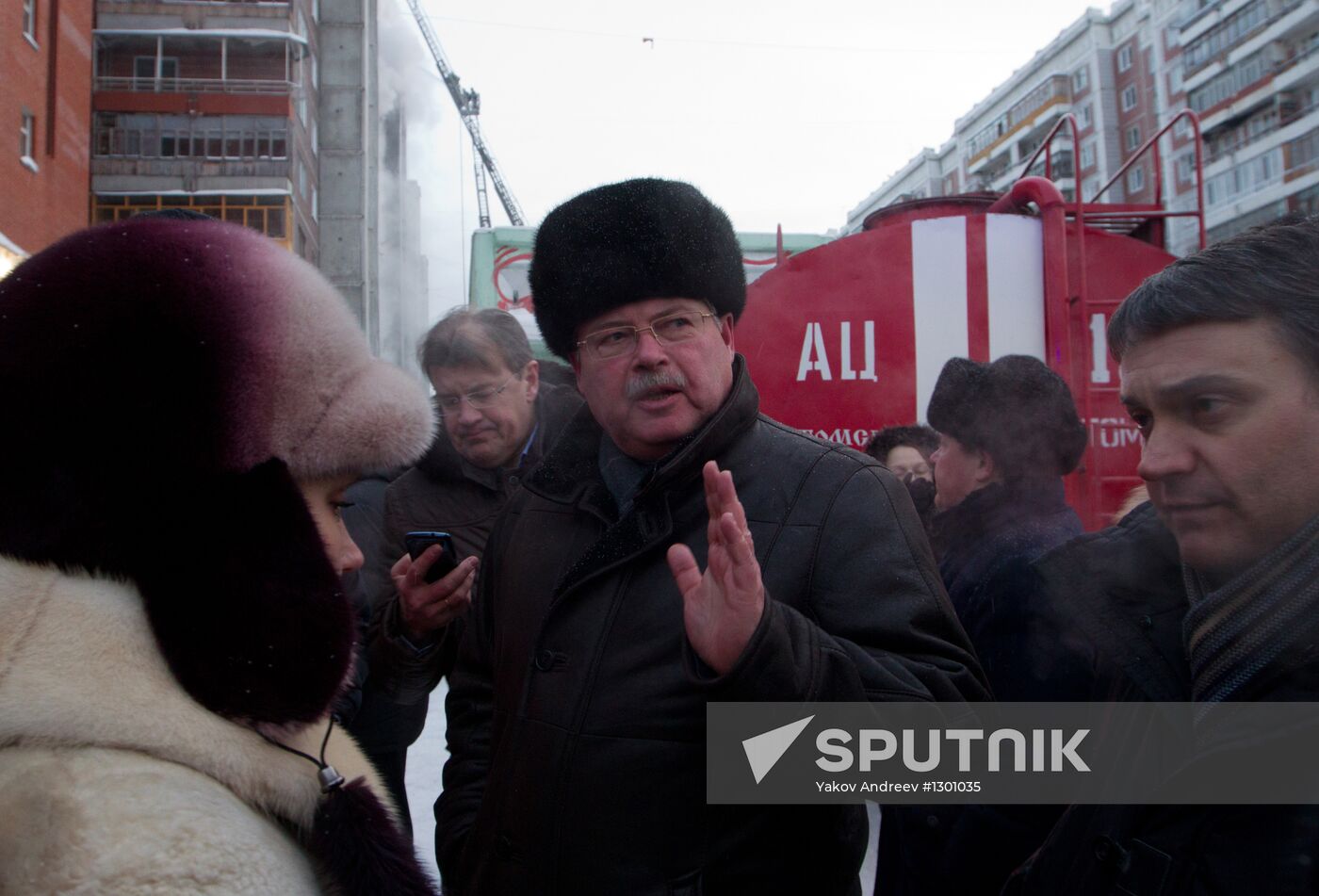 Gas explosion in residential building, Tomsk