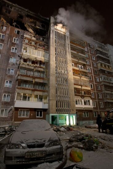 Natural gas explodes in a Tomsk house