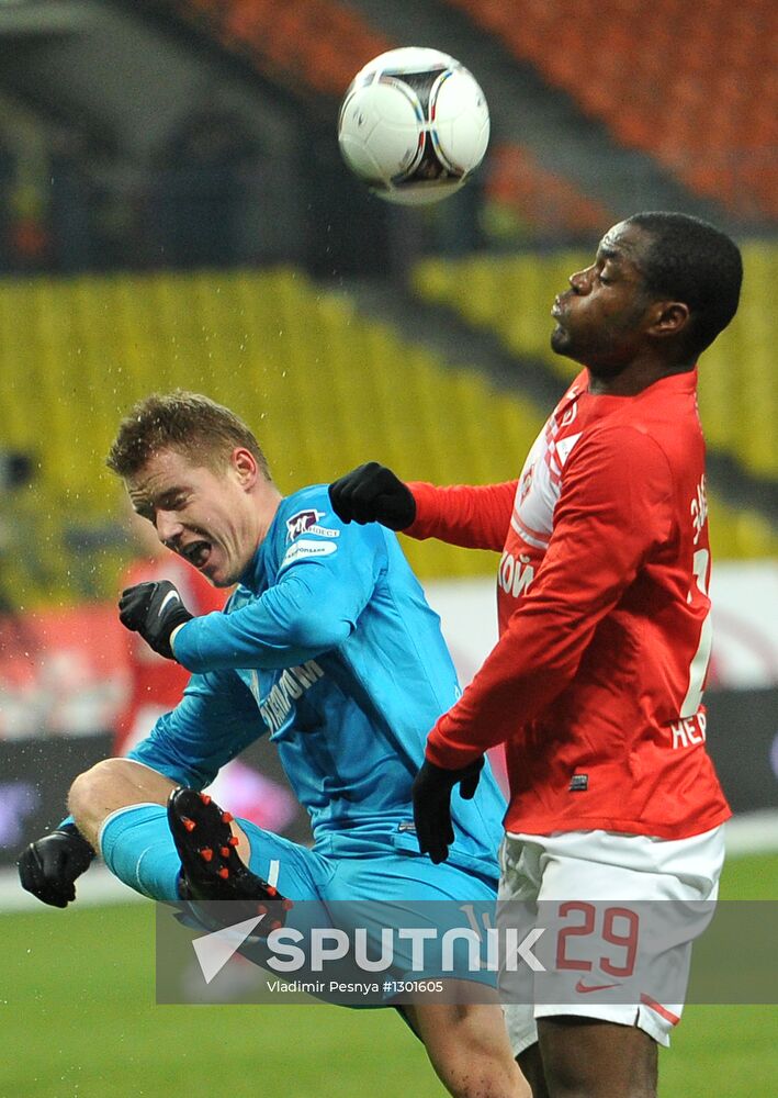 Football. Russian Premier League. Spartak vs. Zenit