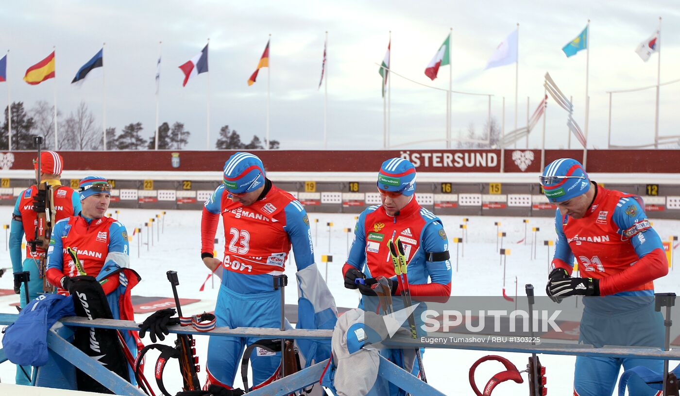 Biathlon. 2012-13 World Cup I. Men's Pursuit