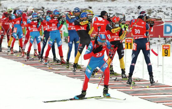 Biathlon. 2012-13 World Cup I. Men's Pursuit