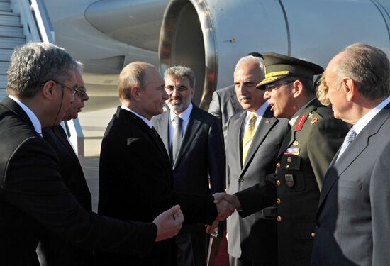 President Vladimir Putin on a visit to Turkey