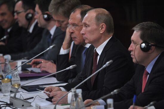 President Vladimir Putin on a visit to Turkey