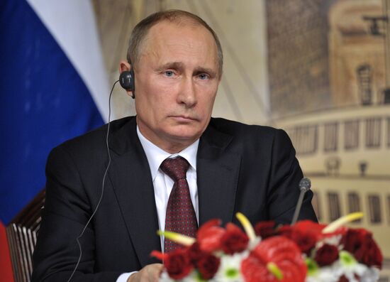 President Vladimir Putin on a visit to Turkey