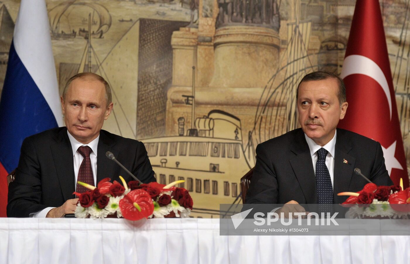President Vladimir Putin on a visit to Turkey