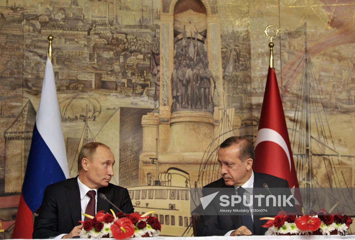President Vladimir Putin on a visit to Turkey