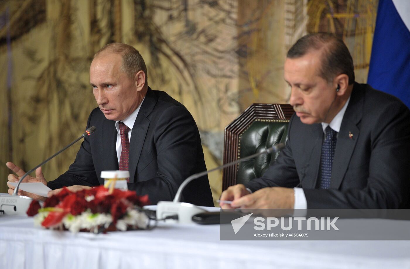 President Vladimir Putin on a visit to Turkey