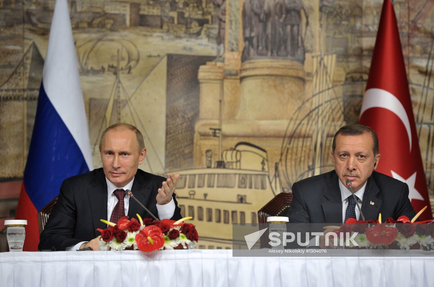 President Vladimir Putin on a visit to Turkey
