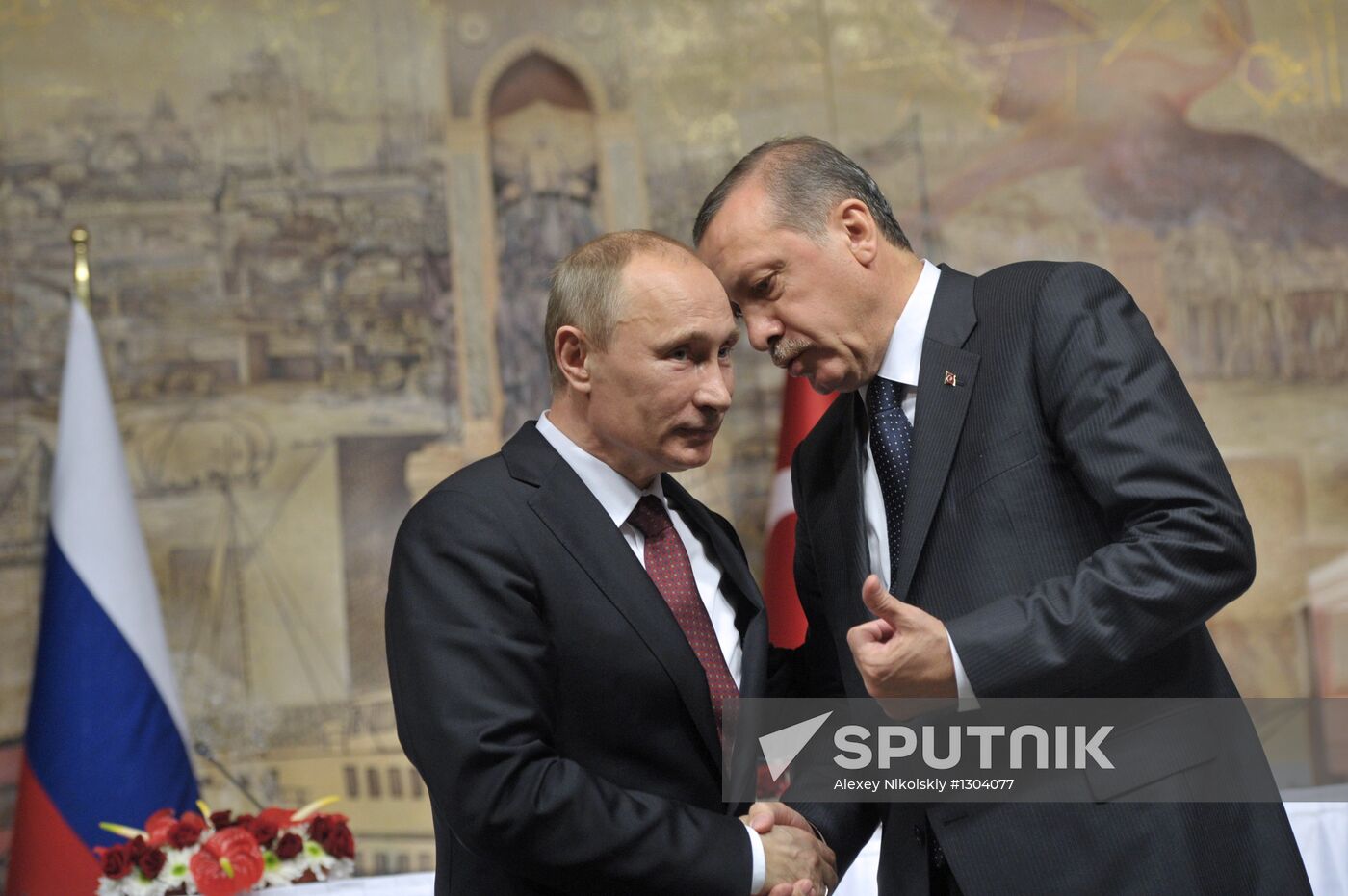 President Vladimir Putin on a visit to Turkey