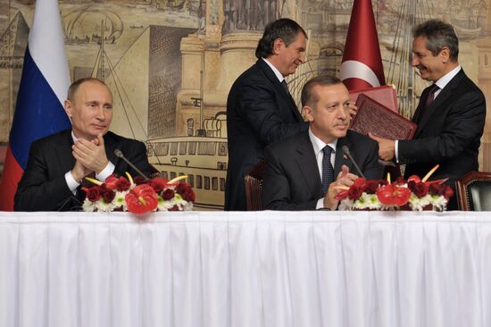 President Vladimir Putin on a visit to Turkey