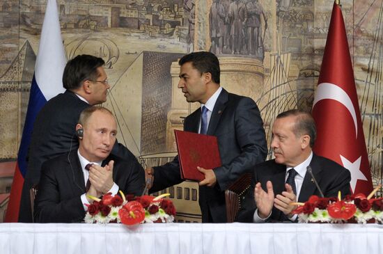 President Vladimir Putin on a visit to Turkey