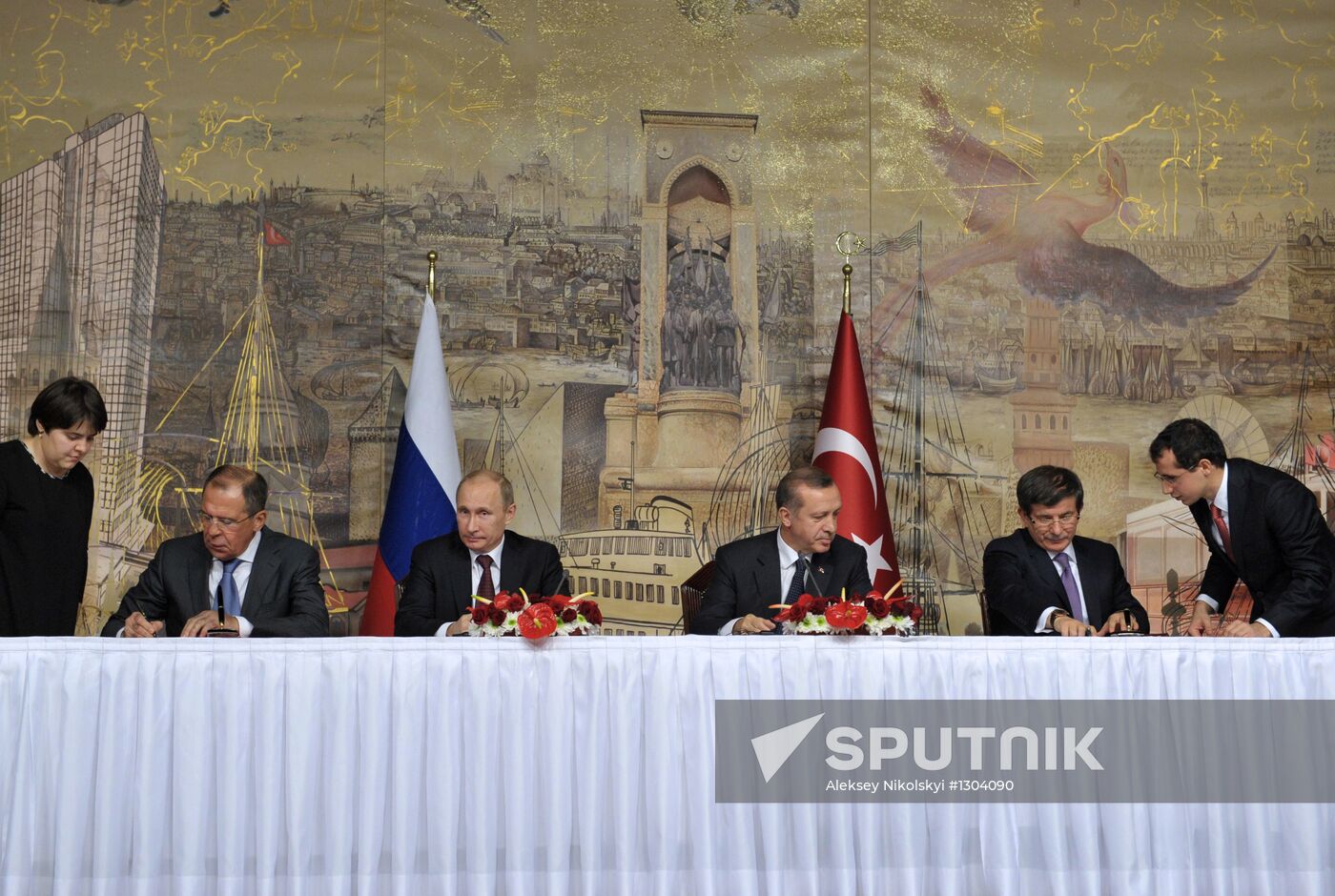 President Vladimir Putin on a visit to Turkey