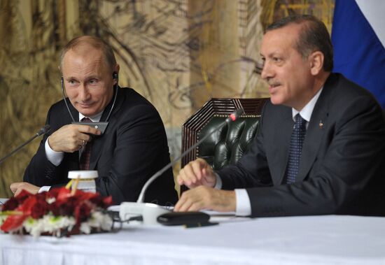 President Vladimir Putin on a visit to Turkey
