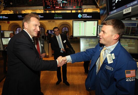 New York Stock Exchange hosts "Russia Day 2012"