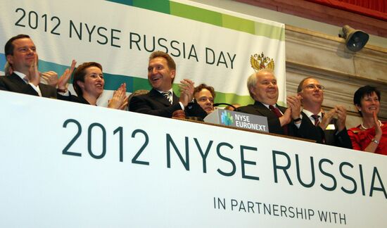 New York Stock Exchange hosts "Russia Day 2012"