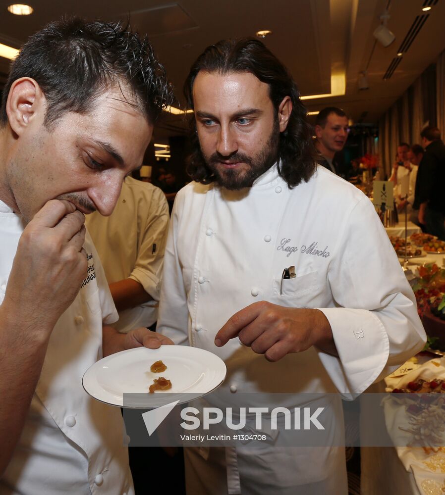 Chefs Giuseppe Davi and Mircko Zago