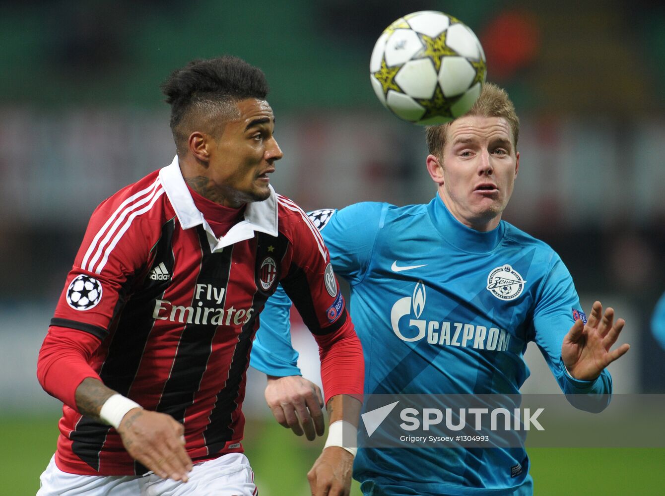 Football Champions League. Zenit vs. Milan