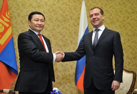 Dmitry Medvedev meets with Norovyn Altankhuyag