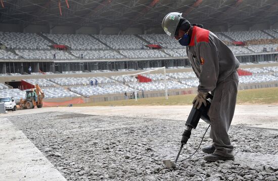 Getting ready for World Football Cup in Brazil