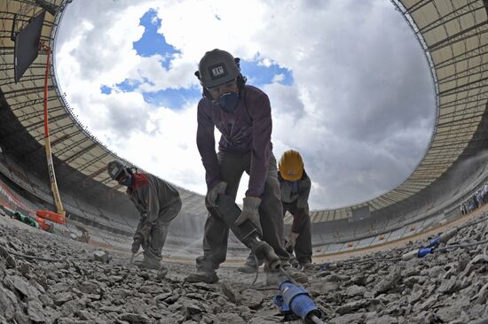 Getting ready for World Football Cup in Brazil