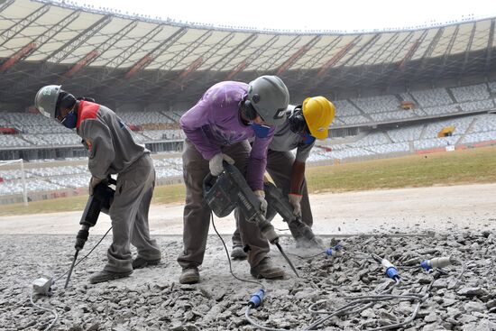 Getting ready for World Football Cup in Brazil