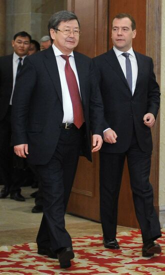 Dmitry Medvedev meets with Zhantoro Satybaldiyev