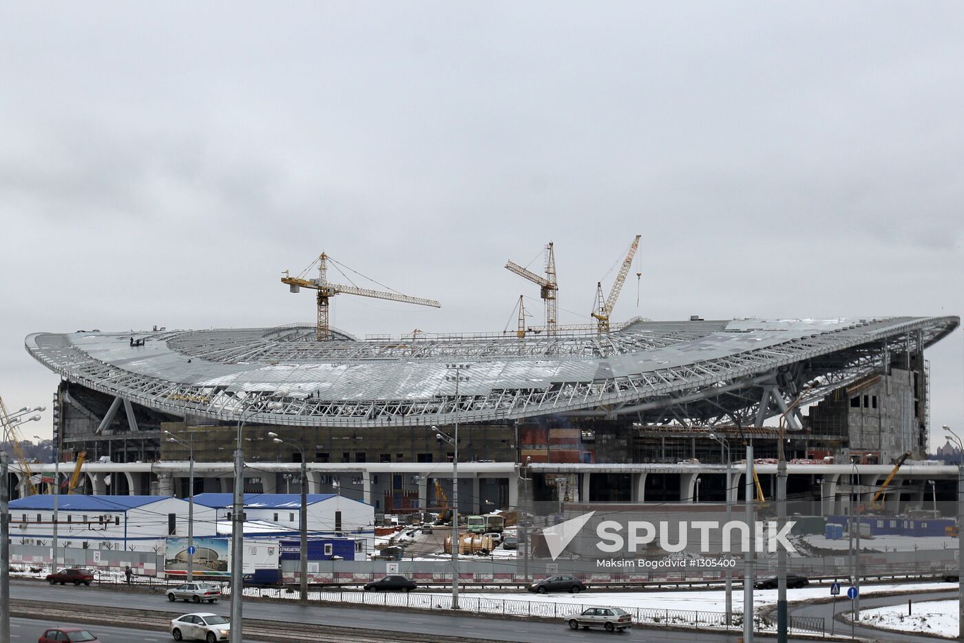 Rubin Park Arena being built in Kazan