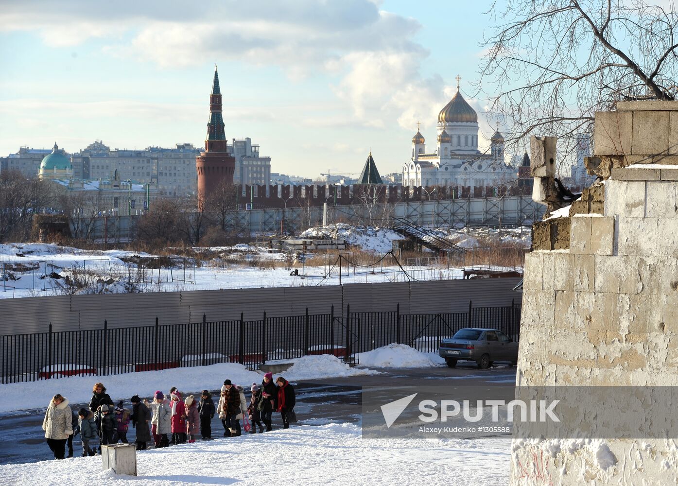 Vacant lot on site of Rossiya hotel