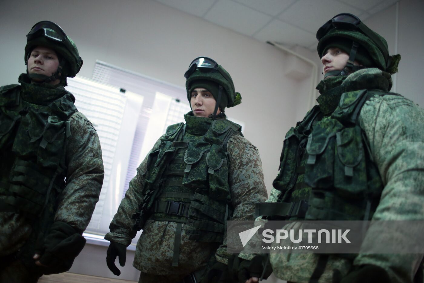 Russian Armed Forces ground troops test military equipment