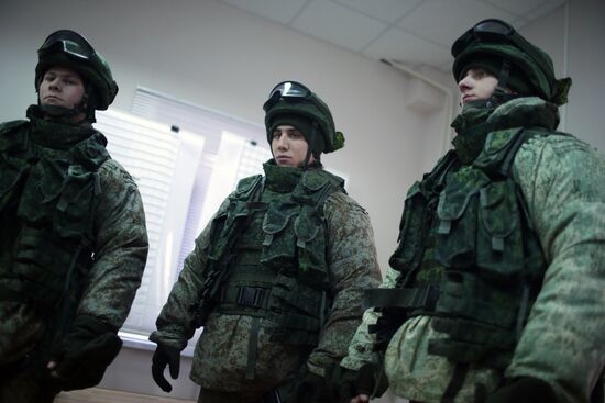 Russian Armed Forces ground troops test military equipment