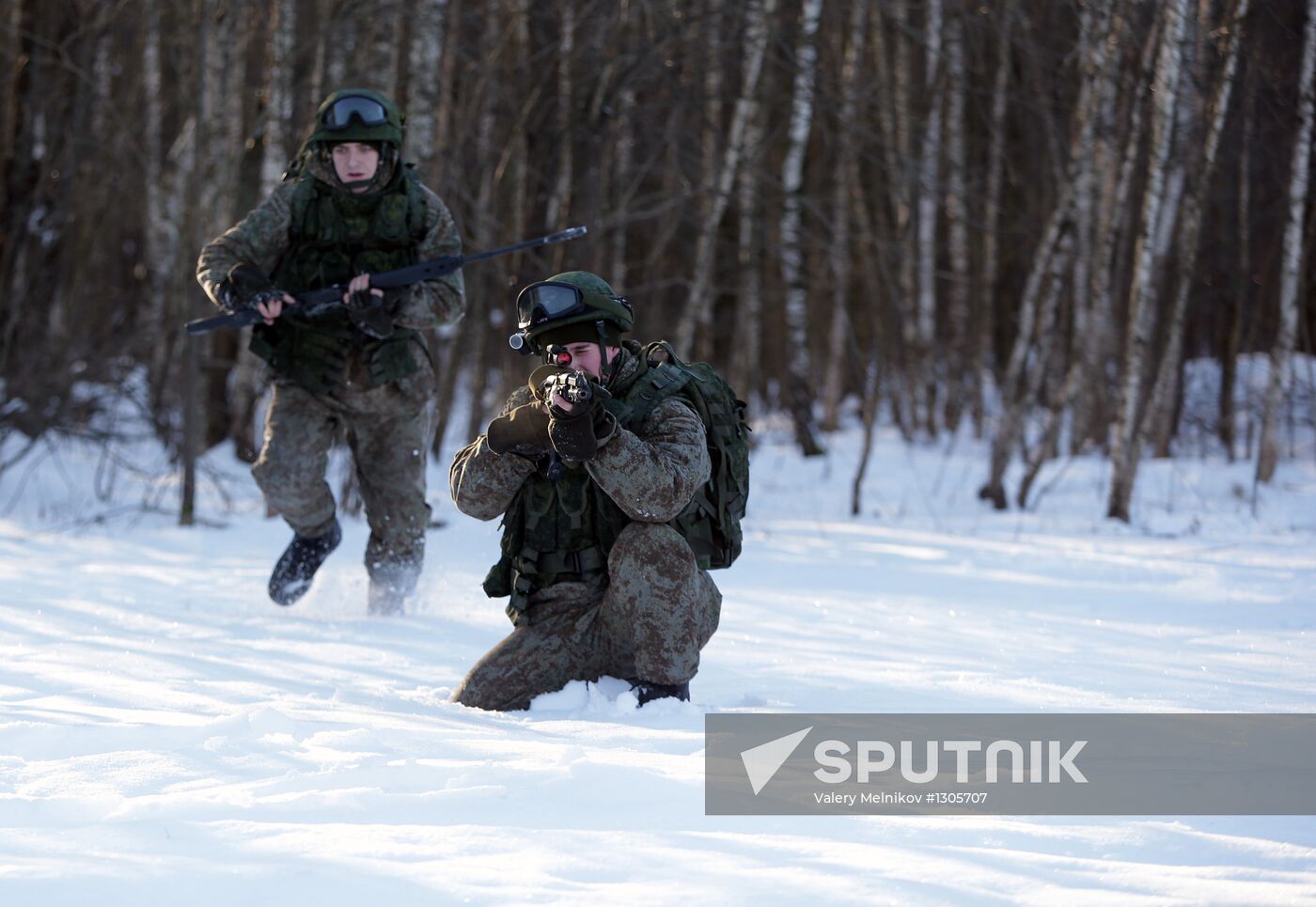 Russian Armed Forces ground troops test military equipment