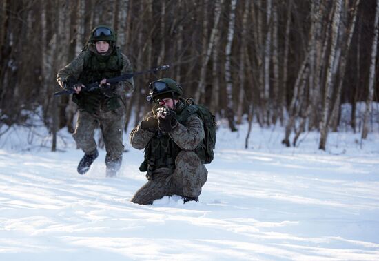 Russian Armed Forces ground troops test military equipment