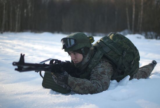 Russian Armed Forces ground troops test military equipment